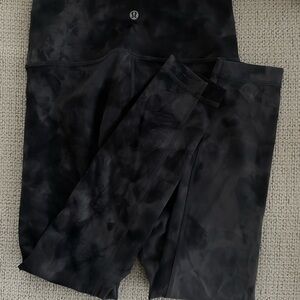Lululemon Black Tie-Dye Leggings